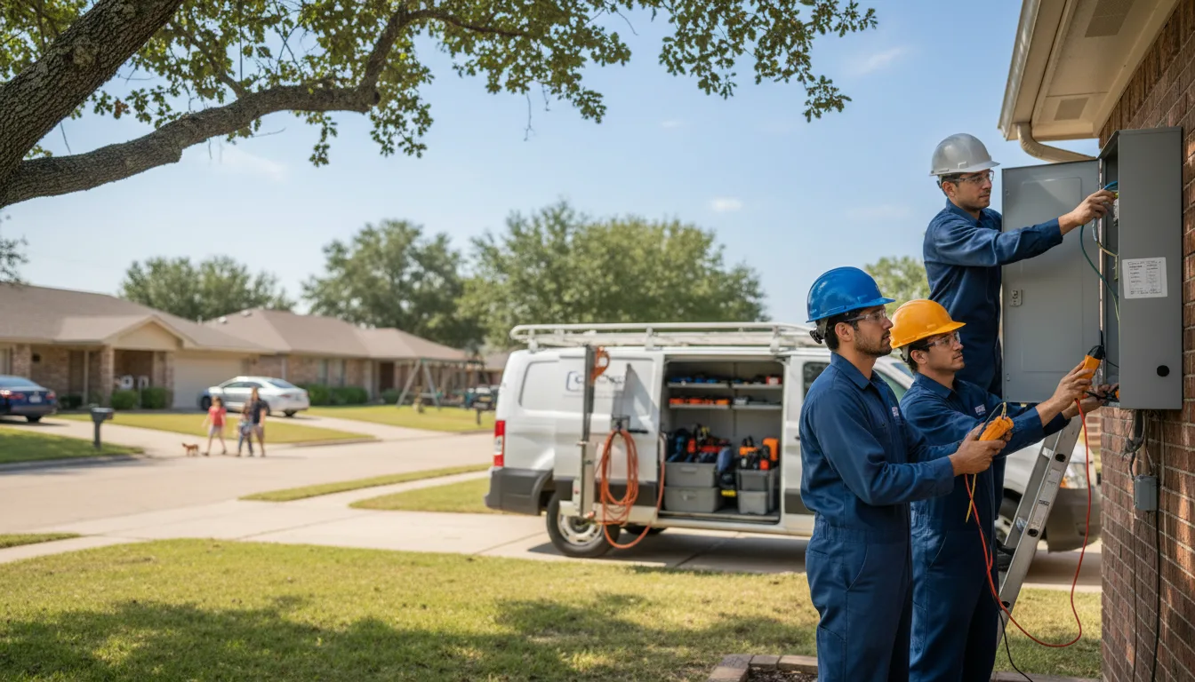 Certified electrician providing emergency electrical services in Mccalla, AL